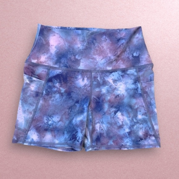 Matching Crop Top & High Waist Shorts with Pockets Sporty Stretch - Picture 6 of 14